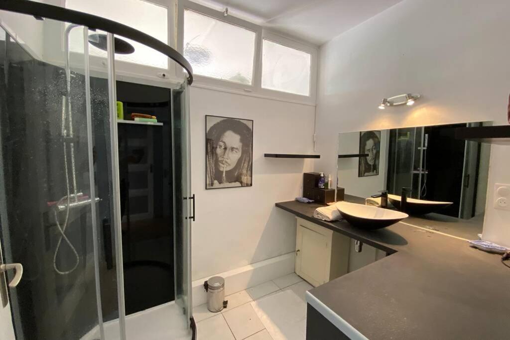 Béhuard : Maison vue Loire Esterno foto